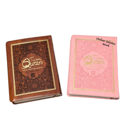 The Holy Quran – Color Coded Tajweed Rules (Ref 123CC) Flexi Leather cover - Dar Al-Tawhid Publications