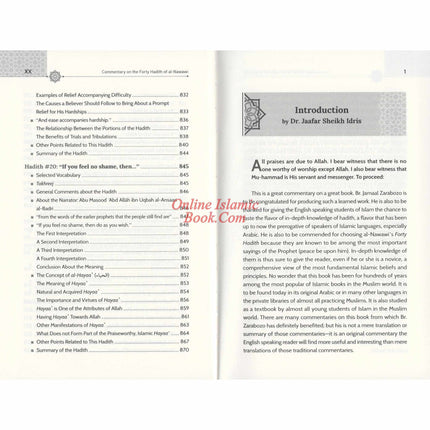 Commentary on the Forty Hadith 2 Volume Set by Imam Nawawi (Jamaal Zarabozo translation) - Dar Al-Tawhid Publications