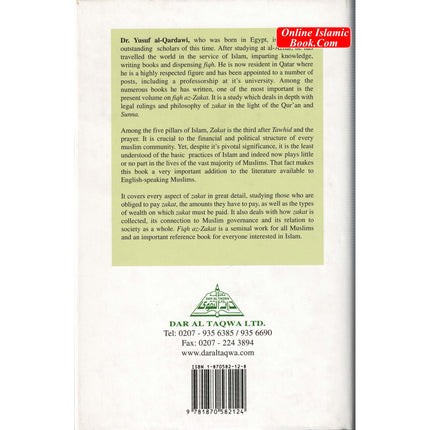Fiqh Az Zakat (A Comparative Study) By Yusuf al-Qaradawi - Dar Al-Tawhid Publications