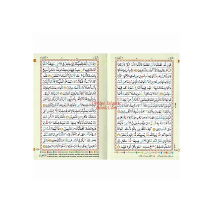 The Holy Quran Tajweed Rules with Colour Coded (Pocket Size) (Persian/Urdu script) - Dar Al-Tawhid Publications