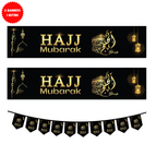 Bundle Set : 2 Hajj Banner 1 Pack of 10 Bunting