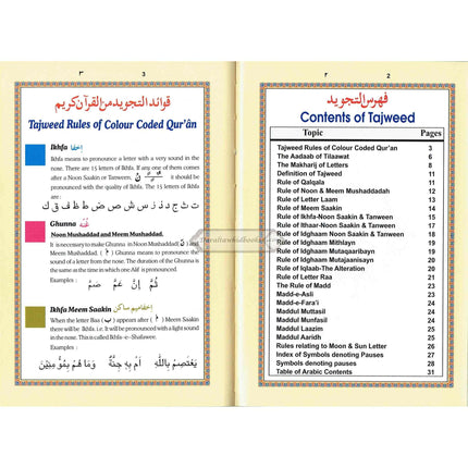 AL Quran Al Kareem With Color Coded Tajweed Rules