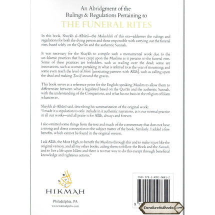 An Abridgement of the Rulings & Regulations Pertaining to the Funeral By Shaikh Muhammad Nasirud-Din Al-Albani