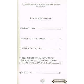 Declaring a Muslim to Be an Apostate & Its Guidelines