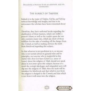 Declaring a Muslim to Be an Apostate & Its Guidelines