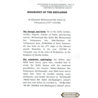Explantion Of Riyaad Saliheen, The Chapter On Moderation In Acts Of Obedience & Preserving Deeds
