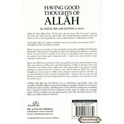 Having Good Thoughts of Allah by Al-Hafiz Ibn Abi Dunya