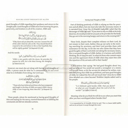 Having Good Thoughts of Allah by Al-Hafiz Ibn Abi Dunya