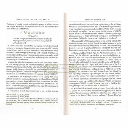 Having Good Thoughts of Allah by Al-Hafiz Ibn Abi Dunya