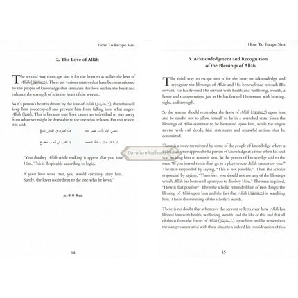 How To Escape Sins (Based on the words of Imam Ibn Al-Qayyim) By Shaykh Abdur Razzaq Al-Abbaad