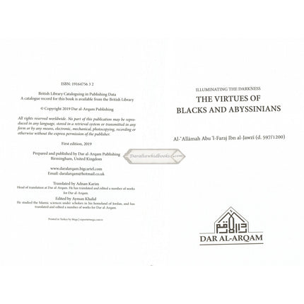 Illuminating The Darkness: The Virtues Of Blacks And Abyssinians By Al Allamah Abul-Faraj Ibn Al Jawzi