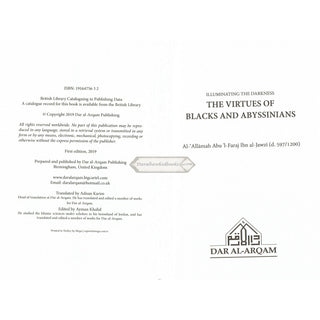 Illuminating The Darkness: The Virtues Of Blacks And Abyssinians By Al Allamah Abul-Faraj Ibn Al Jawzi