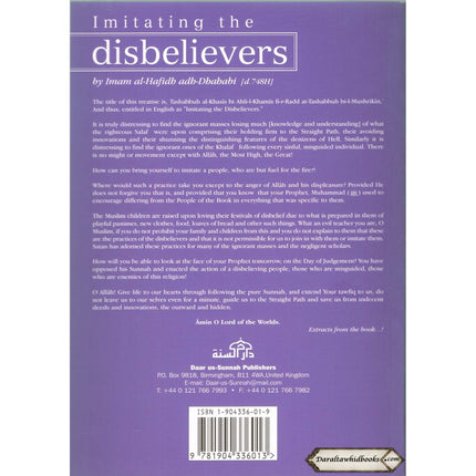 Imitating the Disbelievers By Al-Hafidh Adh-Dhahabi