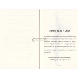 Islam's Cure to the Madness of Modern-Day Cults