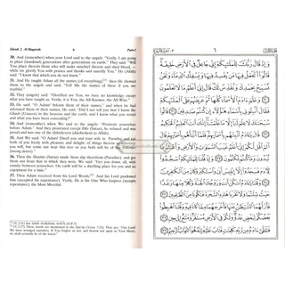 Noble Qur'an with Full Page Arabic/English,Medium Size (8.7 x 6.0 x 1.7 inches)(Hardcover)