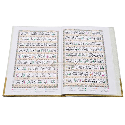 Para Set Holy Quran Color coded Tajweed Rules With Urdu Translation,30 Parts set -9 Lines,Ref 9DH,Hardcover