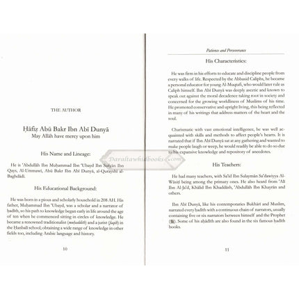 Patience and Perseverance by Ibn Abie ad-Dunyaa