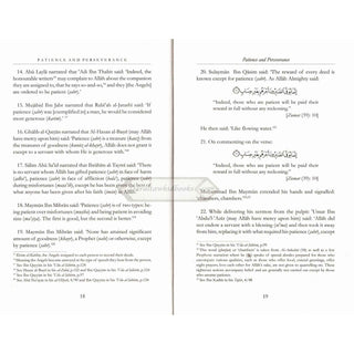 Patience and Perseverance by Ibn Abie ad-Dunyaa