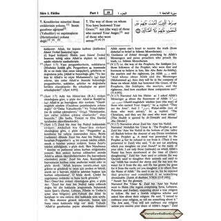 Quran in Turkish Language (The Noble Quran in Turkish Language with Tafsir)(Turkish, English and Arabic Language)