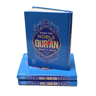 Study The Noble Quran Word-for-Word (Full Color 3 Vol. Set) By Dr. Muhsin Khan & Dr. Taqi-ud-Din Al-Hilali