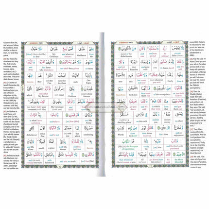 Study The Noble Quran Word-for-Word (Full Color 3 Vol. Set) By Dr. Muhsin Khan & Dr. Taqi-ud-Din Al-Hilali