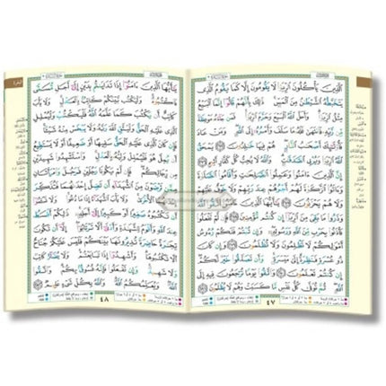 Tajweed Quran Colour Coded 6 Parts ( Pocket Version )