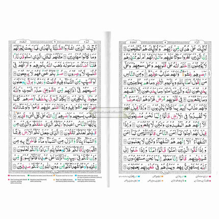 Tajweed Quran persian, Urdu & Southafrican Script with 15 Lines ( Ref 213)