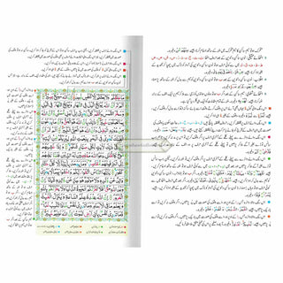 Tajweedi Quran with Urdu Tajweed Rules 16 Lines 8.5 x 6.0 Inch (7B) Hafzi Tajweedi, Medium Size,Standard Print