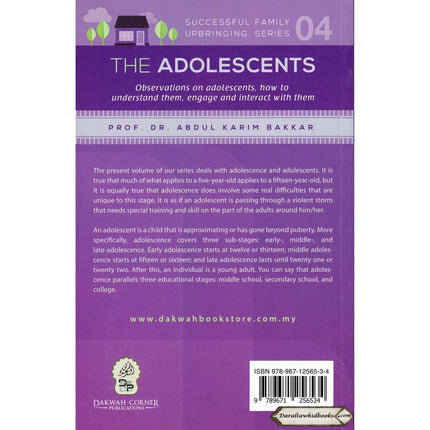 The Adolescents (Successful Family Upbringing Series 04) By Abdul Karim Bakkar    ISBN: 9789671256534