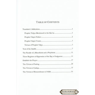 The Advice of Prophet Yahya Ibn Zakariya by Ibn Al-Qayyim