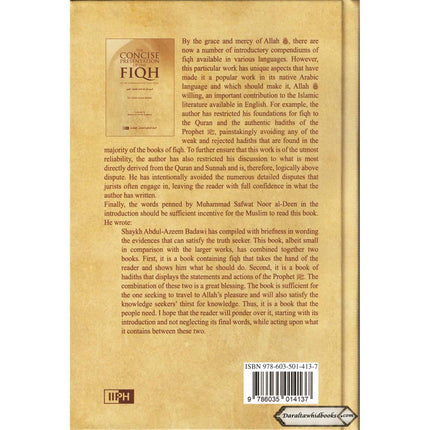 The Concise Presentation Of The Fiqh Of The Sunnah And The Noble Book By Dr Abdul Azeem Badawi