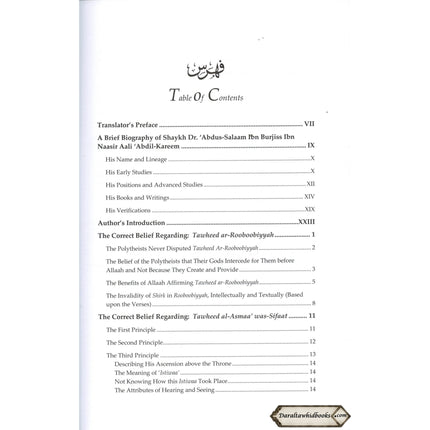 The Correct Creed that Every Muslim Must Know By Abdus-Salaam Ibn Burjiss