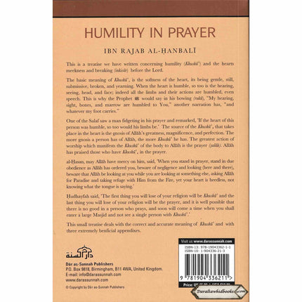 The Humility in Prayer 