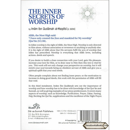 The Inner Secrets Of Worship By Imam Ibn Qudamah Al-Maqdisi    ISBN: 9781904336624
