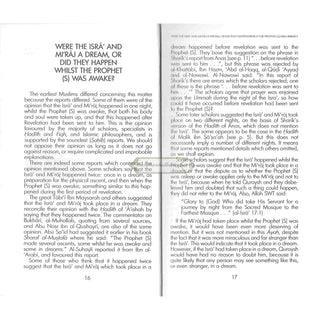 The Isra and Miraj ,The Prophet's Night Journey and Ascent into Heaven By Abd-Allah Hajjaj