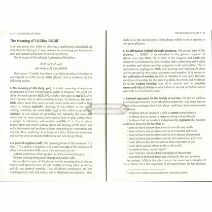 The Meaning of Islam: A Brief Explanation of the Most Important Principles & Teachings By Abu Iyad Amjad bin Muhammad Rafiq