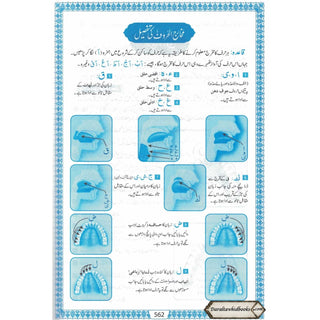 The Quran Arabic Only,16 Lines Pakistani / Indian/ Persian Script For Huffaz (Size 7.9 x 5.6 Inch) (Ref 7A) White Paper Blue Border,Medium Size