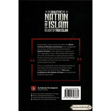 The Reality Of The Nation Of Islam In Light Of True Islam By Rasheed Barbee