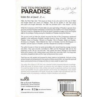 The Ten Promised Paradise by Imam Ibn al-Jawzi    ISBN: 9781904336778