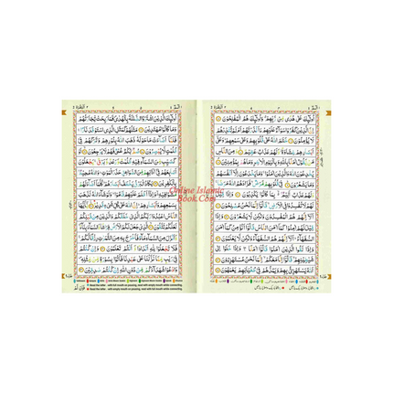 The Holy Quran Tajweed Rules with Colour Coded (Pocket Size) (Persian/Urdu script) - Dar Al-Tawhid Publications