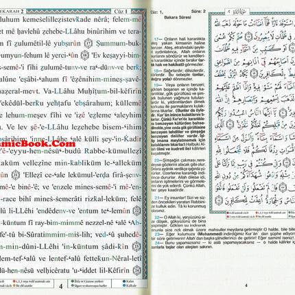 Tajweed Quran In Turkish Translation And Transliteration (Arabic To Turkish Translation And Transliteration) - Dar Al-Tawhid Publications