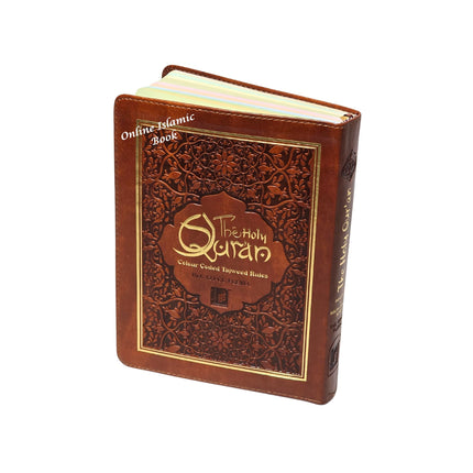 The Holy Quran – Color Coded Tajweed Rules (Ref 123CC) Flexi Leather cover - Dar Al-Tawhid Publications